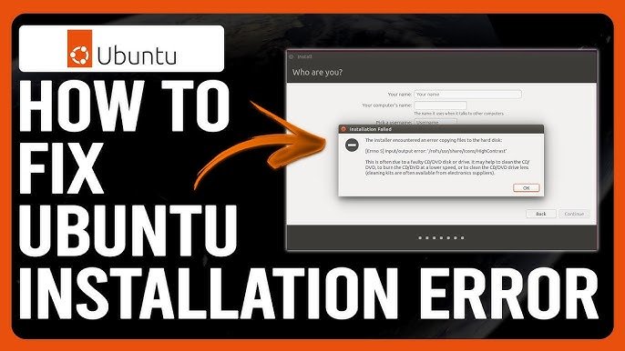 Ubuntu Install Errors