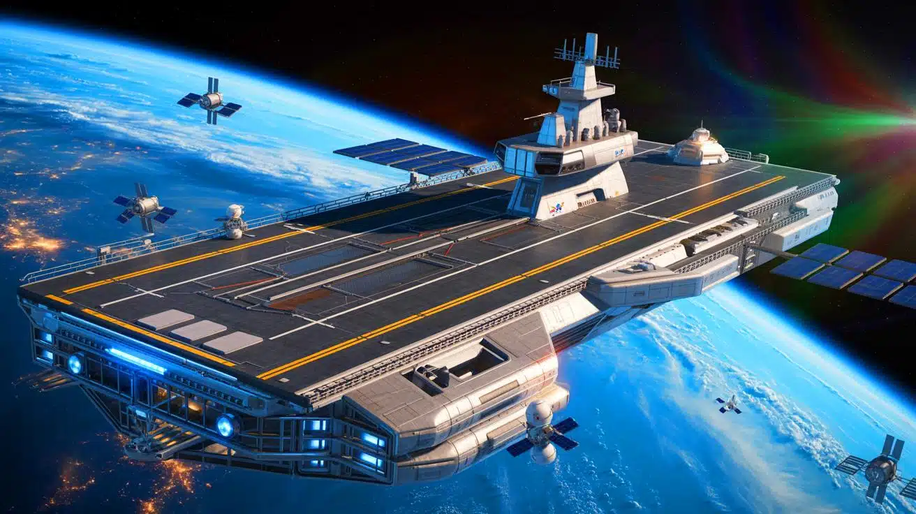 Space force orbital warship carrier