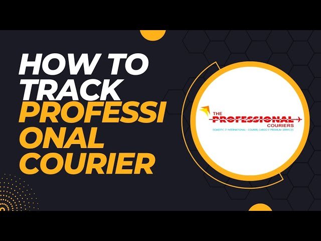 how to track professional courier